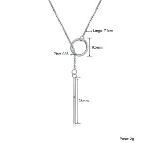 Collar Dije Elegante En Plata