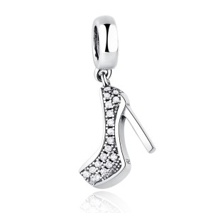 Dije Stiletto En Plata Y Zirconias