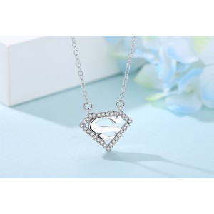 Collar super mamá en plata