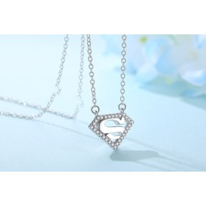 Collar super mamá en plata Collar super mamá en plata