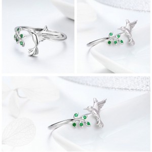 Anillo paloma de la paz en plata