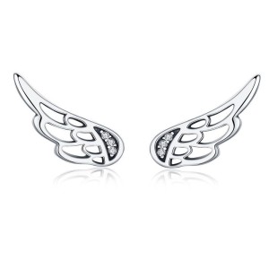 Aretes De Alas En Plata