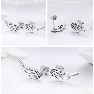 Aretes De Alas En Plata Aretes De Alas En Plata