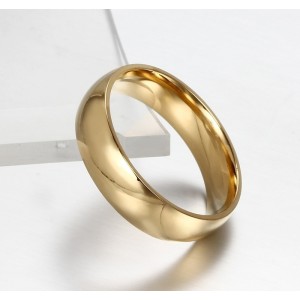 Argollas de matrimonio doradas en acero inoxidable