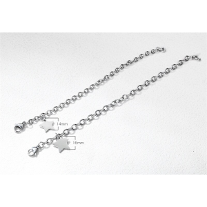 Brazaletes pulseras para pareja estrella personalizable en acero inoxidable