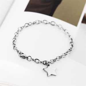 Brazaletes pulseras para pareja estrella personalizable en acero inoxidable Brazaletes pulseras para pareja estrella personalizable en acero inoxidable