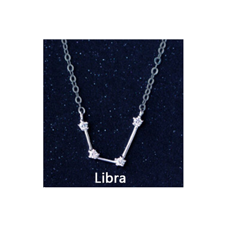 Collar con dije constelaciones zodiaco en plata Collar con dije constelaciones zodiaco en plata
