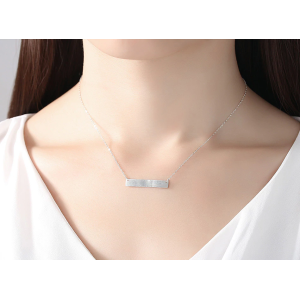 Dije en plata para grabado de nombre personalizado Dije en plata para grabado de nombre personalizado