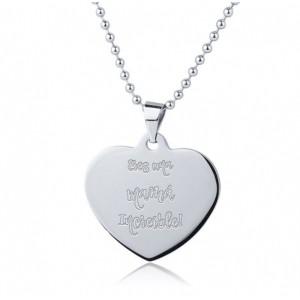 Regalo para mamá creativo corazón grabado en acero inoxidable