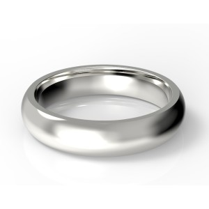 Argollas de matrimonio clásicas en plata fina 950