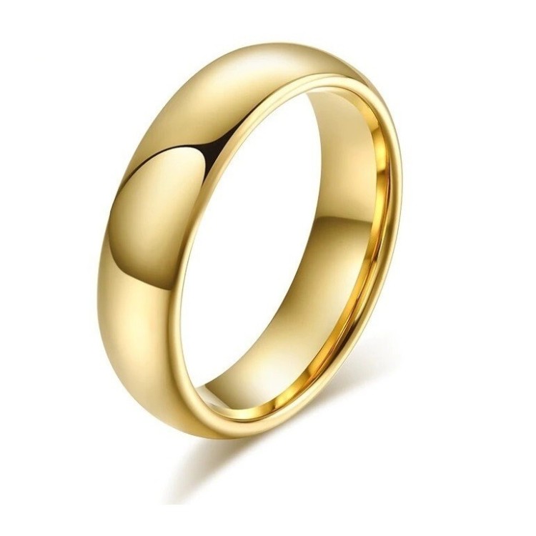 Argolla para hombre dorada en tungsteno Argolla para hombre dorada en tungsteno