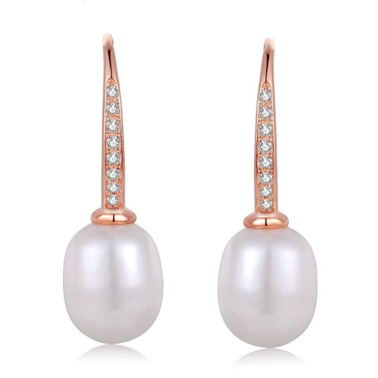 Aretes gota de perla en plata Aretes gota de perla en plata