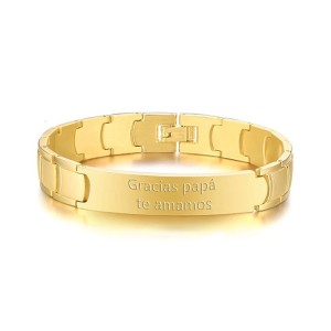 Brazalete Para Hombres Personalizado En Acero Inoxidable