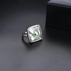 Anillo sofisticado de abulón en plata Anillo sofisticado de abulón en plata