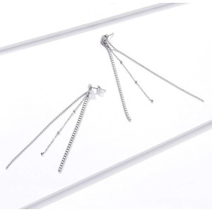Aretes elegantes borlas