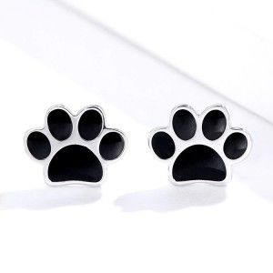 Set huellitas de perro en plata Set huellitas de perro en plata