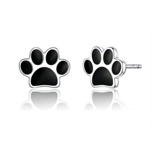 Set huellitas de perro en plata Set huellitas de perro en plata