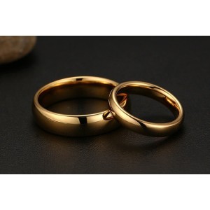 Argollas de matrimonio en tungsteno doradas Argollas de matrimonio en tungsteno doradas