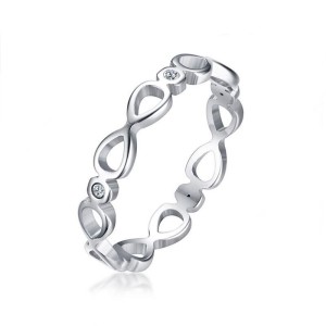 Anillo infinitos en acero inoxidable