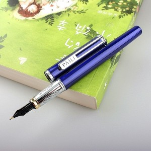 Pluma estilográfica personalizada elegante azul Pluma estilográfica personalizada elegante azul