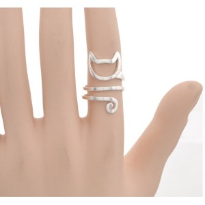 Anillos De Acero Inoxidable Ajustables Gato Animales