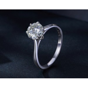Anillo de compromiso en plata corazón de pasión - anillo matrimonio