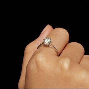Anillo de compromiso en plata corazón de pasión - anillo matrimonio Anillo de compromiso en plata corazón de pasión - anillo matrimonio