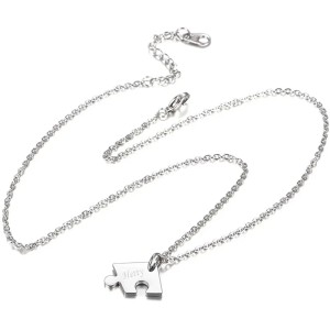 Set de dijes en acero para familia personalizable - Collares de corazón Set de dijes en acero para familia personalizable - Collares de corazón