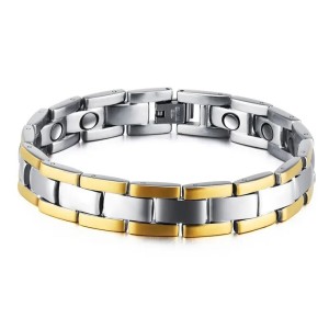 Manilla para hombre en acero personalizable - Brazalete para grabar texto
