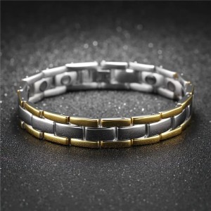 Manilla para hombre en acero personalizable - Brazalete para grabar texto