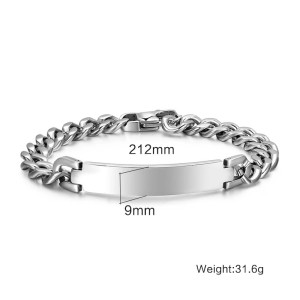 Brazalete Manillas Pulseras Ancha En Acero Inoxidable Para Hombre