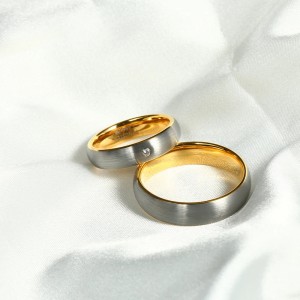 Argollas de matrimonio en tungsteno - Anillos de boda plateados - alianzas