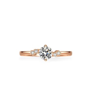 Anillo de compromiso en plata con moissanita - anillo para boda en plata Anillo de compromiso en plata con moissanita - anillo para boda en plata