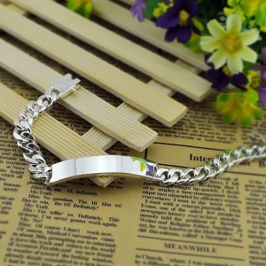 Pulsera en acero para mujer personalizable - Manilla para grabar texto Pulsera en acero para mujer personalizable - Manilla para grabar texto